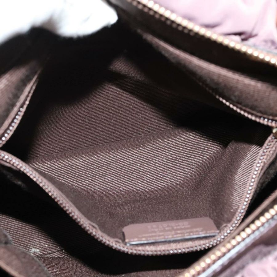 【日本直送】Salvatore Ferragamo Vala 手提包 尼龍琺瑯 2way 紫色銀色 Auth 138874-22