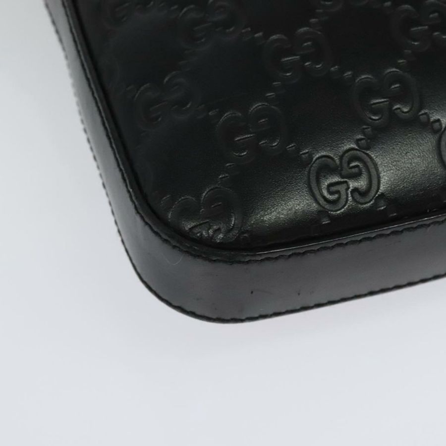 【日本直送】GUCCI GG帆布Guccissima單肩包 皮革 銀色 黑色 406410 正品 137990-11