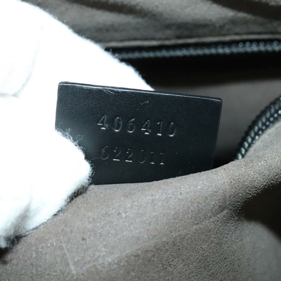 【日本直送】GUCCI GG帆布Guccissima單肩包 皮革 銀色 黑色 406410 正品 137990-21