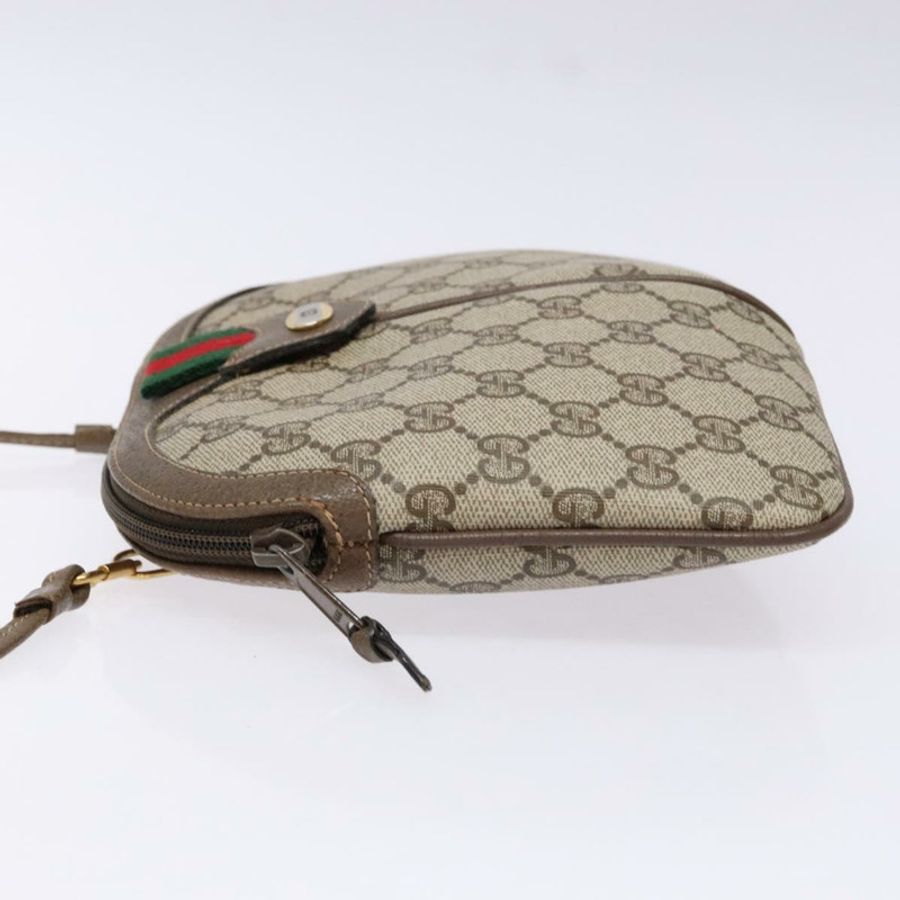 【日本直送】GUCCI GG Supreme Web Sherry Line 單肩包 PVC 米色 68 02 047 正品 139751-4