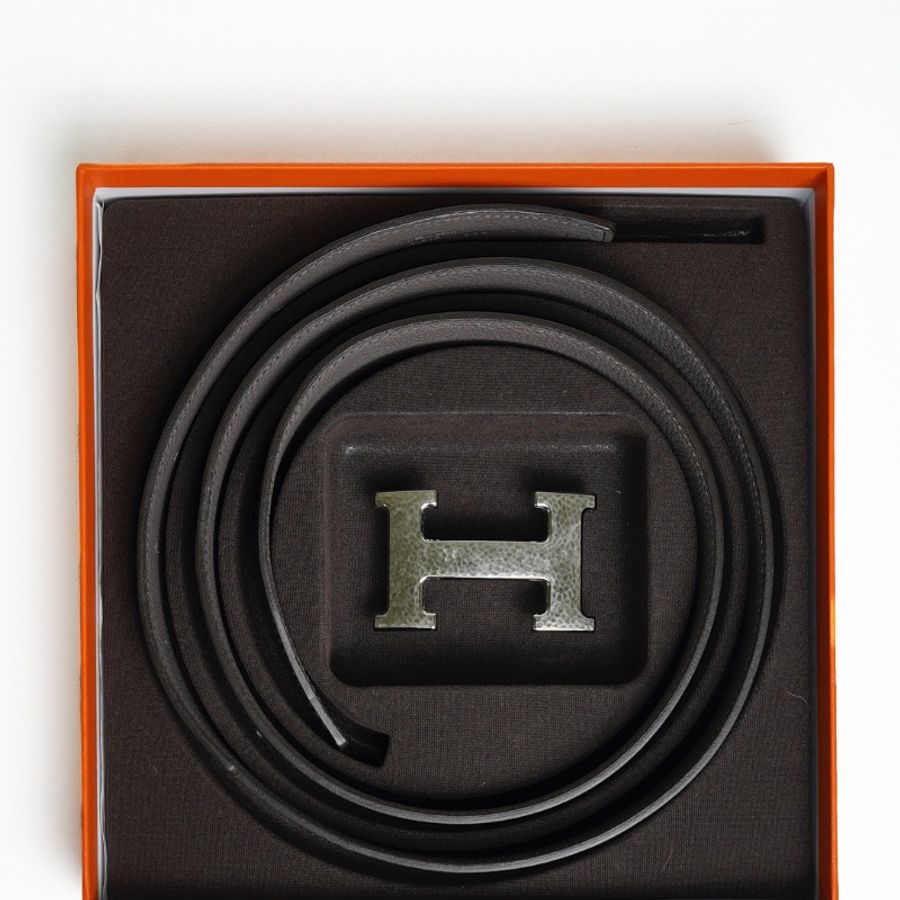 HERMES H Striee皮帶釦 雙面皮腰帶95公分/32 mm-7