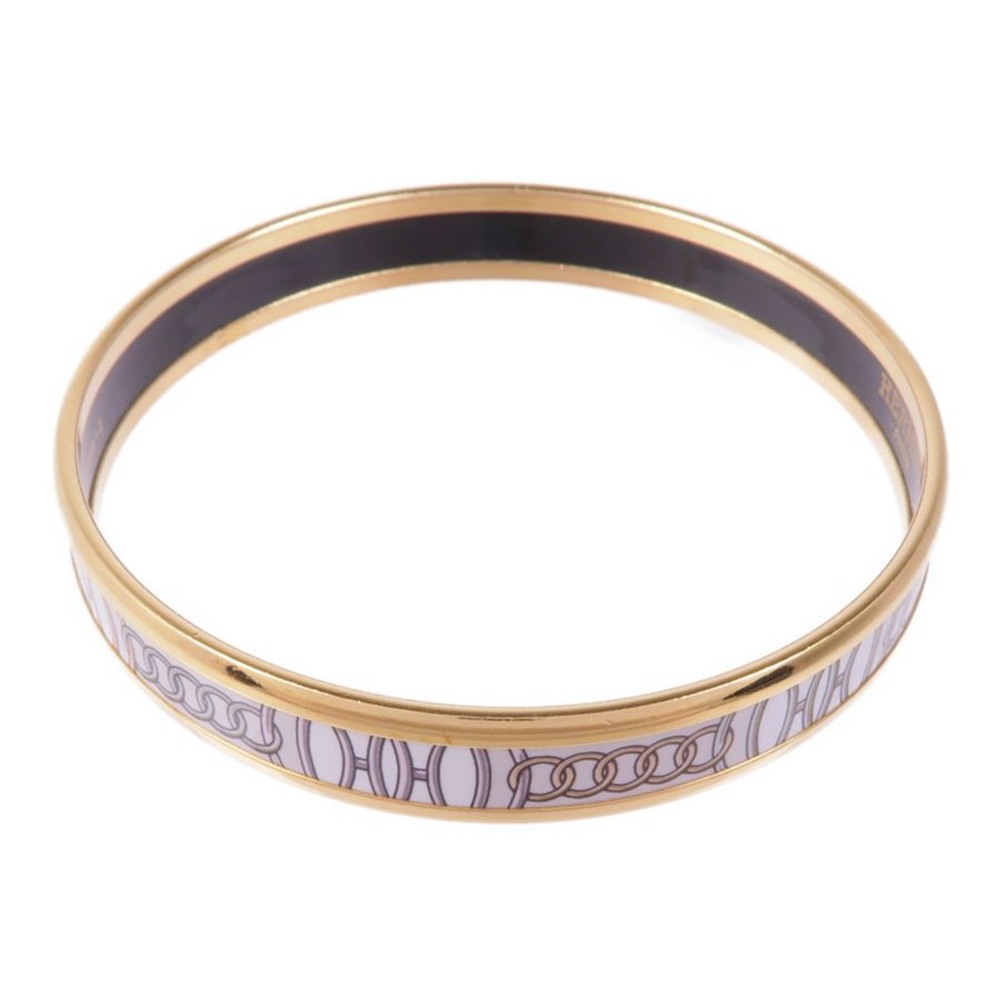 HERMES 琺瑯/金屬Bangle手鐲黑色/彩色-1