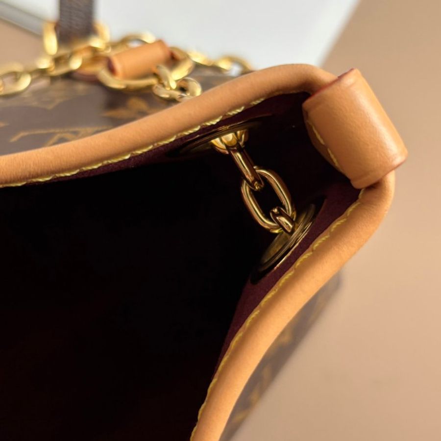 ::LOUIS VUITTON:: LV M13014 CarryAll BB 經典花紋接背包鏈包斜背包-22