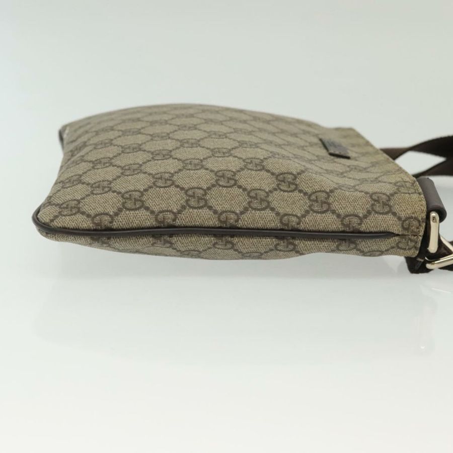 【日本直送】GUCCI GG Supreme 單肩包 PVC 米色 金色 201538 正品 137883-2