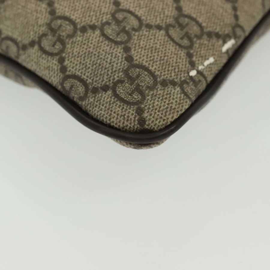 【日本直送】GUCCI GG Supreme 單肩包 PVC 米色 金色 201538 正品 137883-8