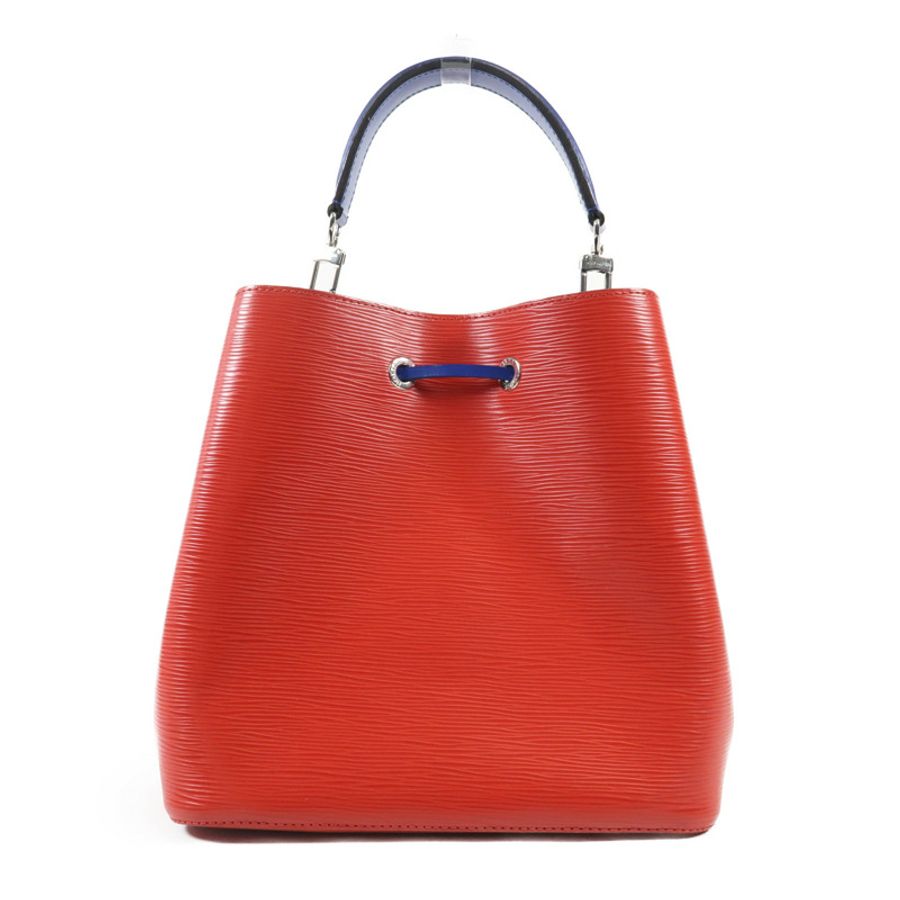 LOUIS VUITTON Epi NeoNoe MM銀扣手挽肩背兩用袋紅色藍色-1
