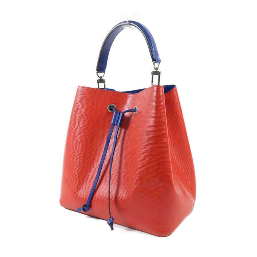 LOUIS VUITTON Epi NeoNoe MM銀扣手挽肩背兩用袋紅色藍色-2