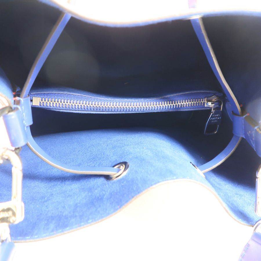 LOUIS VUITTON Epi NeoNoe MM銀扣手挽肩背兩用袋紅色藍色-4