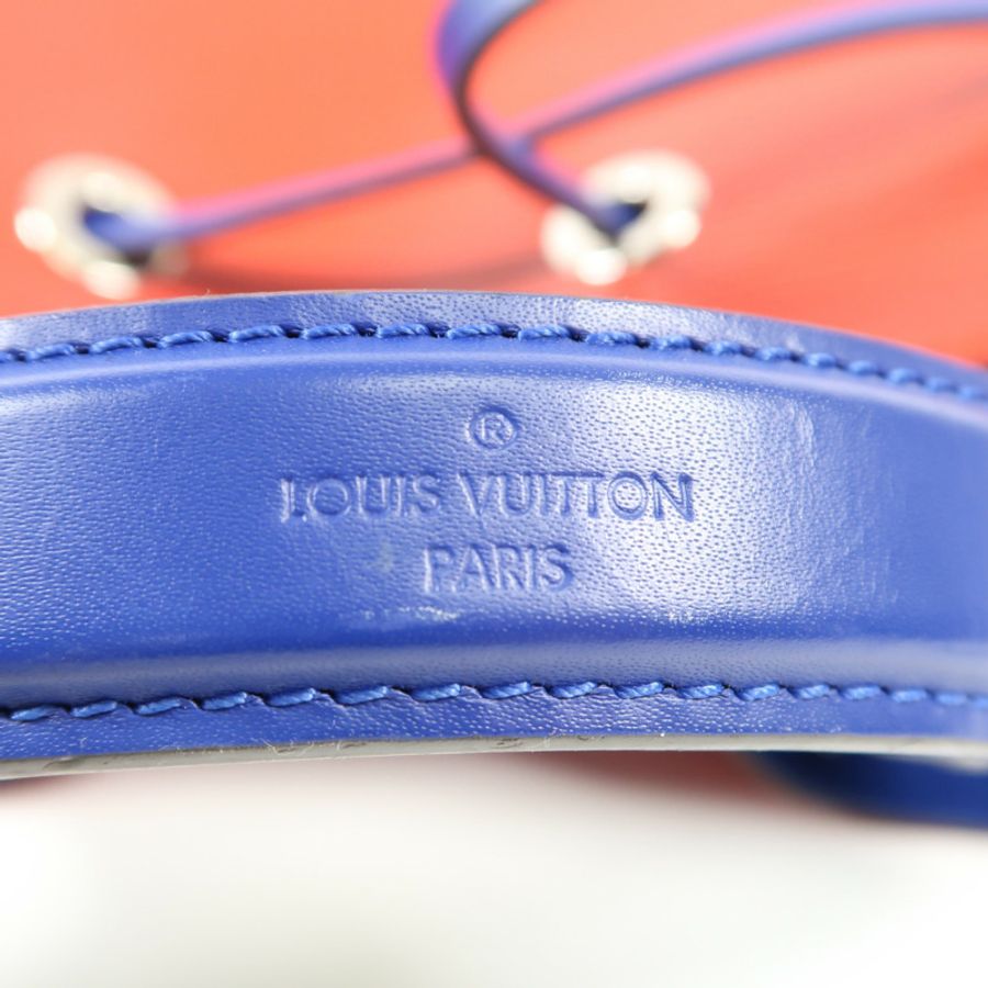 LOUIS VUITTON Epi NeoNoe MM銀扣手挽肩背兩用袋紅色藍色-6