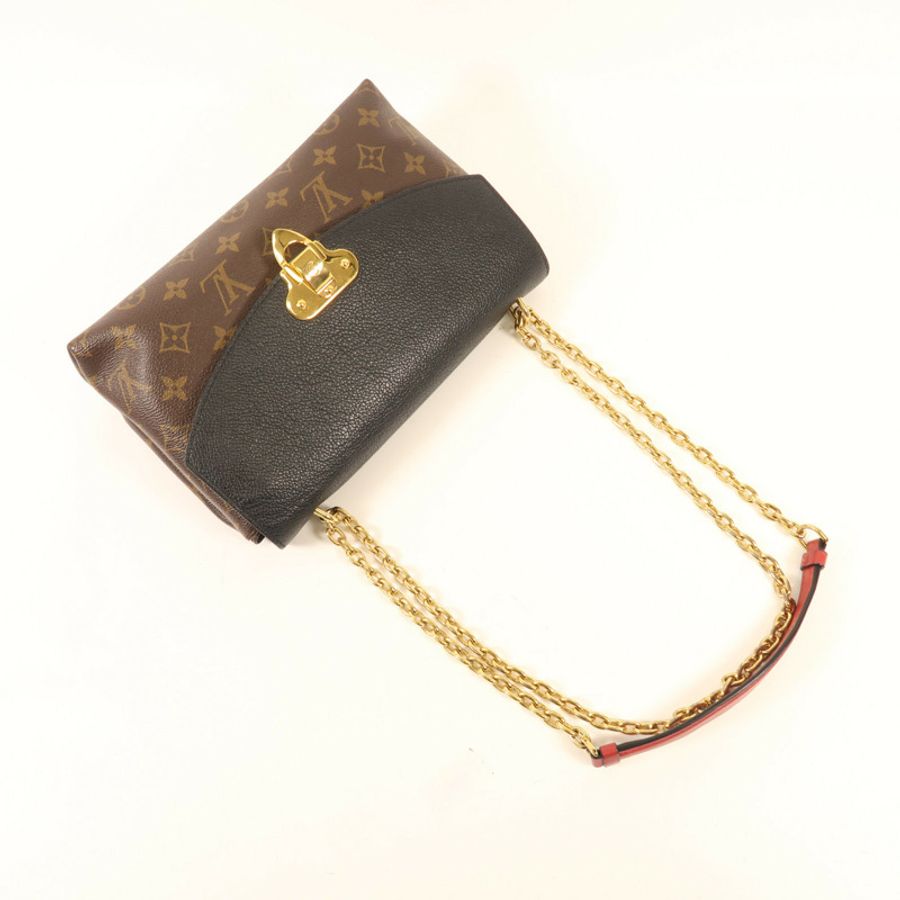 LOUIS VUITTON Monogram Saint Placide金扣肩背袋棕色/色-8