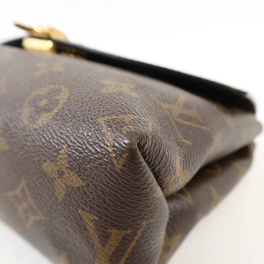 LOUIS VUITTON Monogram Saint Placide金扣肩背袋棕色/色-10