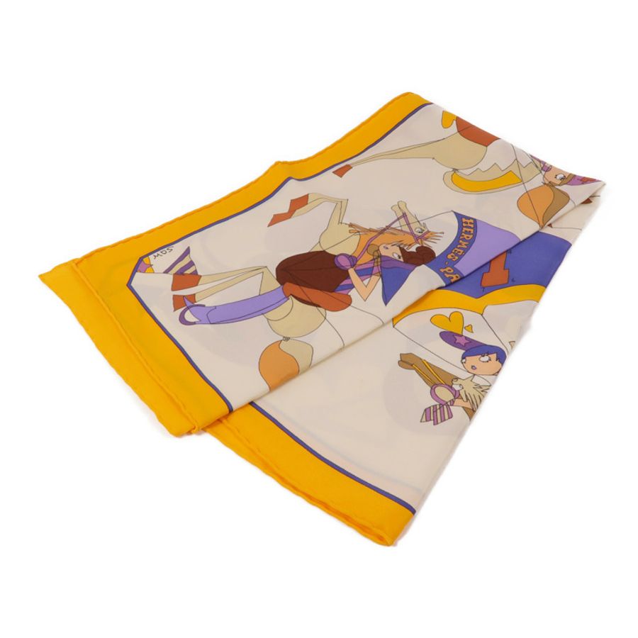 HERMES 絲質Carre 65絲巾-1