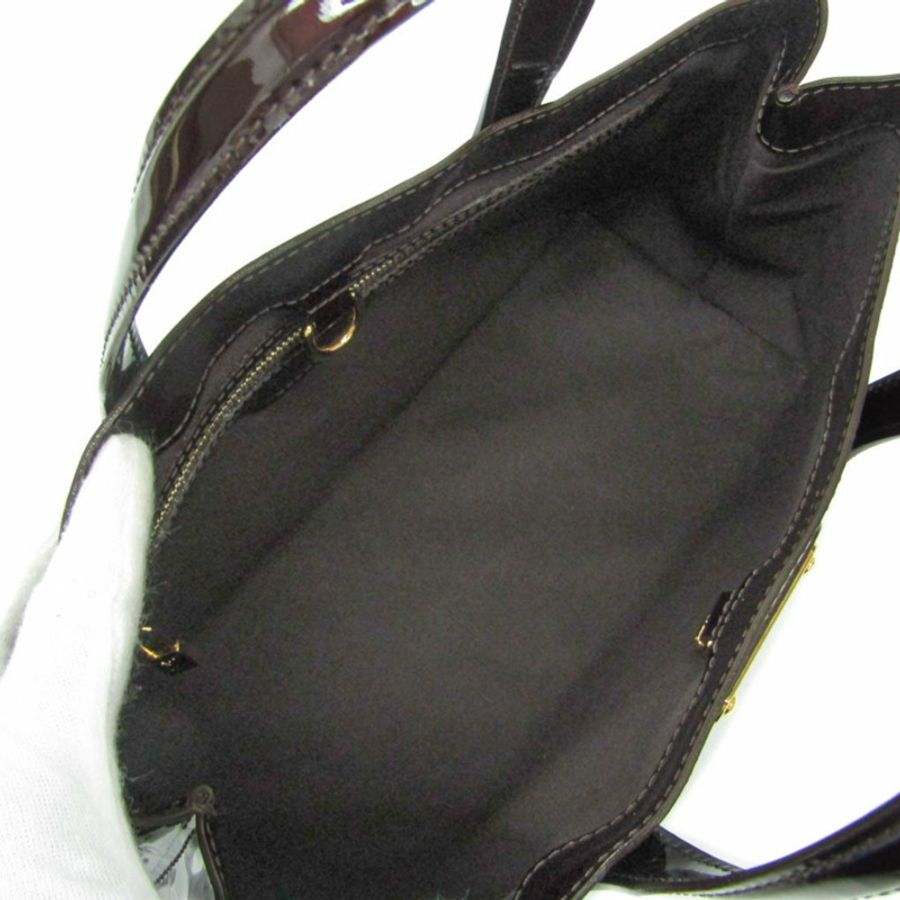 Louis Vuitton Monogram Vernis Wilshire PM M93641 女士手提包 Amarante-2