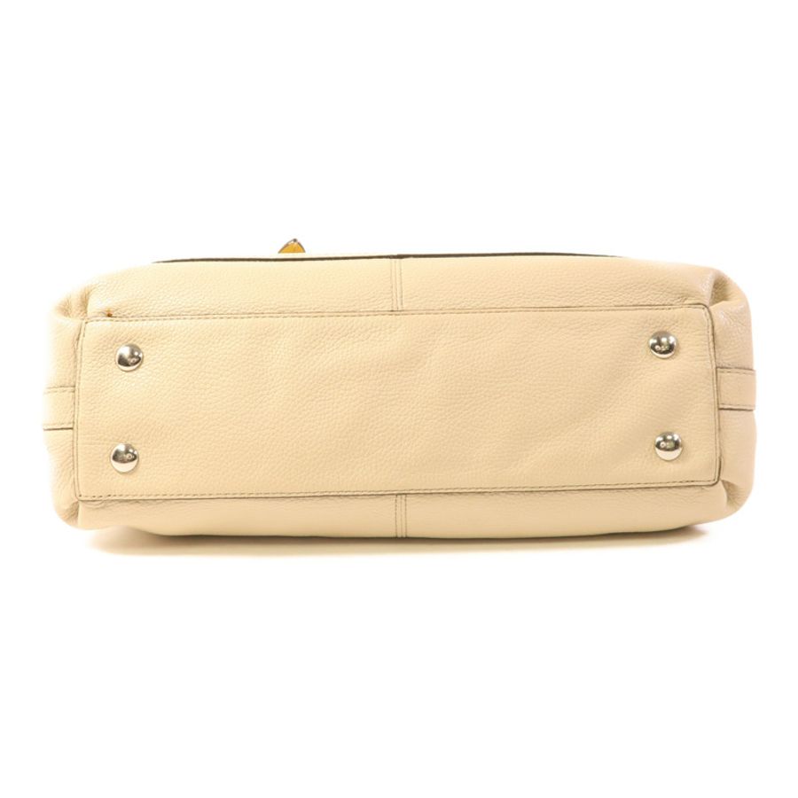 COACH 【激減優惠】牛皮皮革Shoulder Bag銀扣肩背袋-3