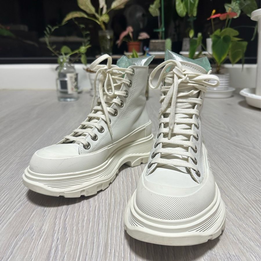 Alexander McQueen Tread Slick 高筒厚底休閒鞋-0