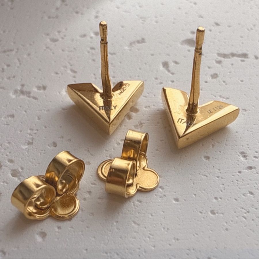 LV 金色經典v耳環-4