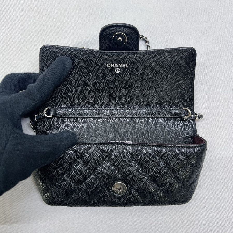 CHANEL 銀釦荔枝牛眼鏡包-3
