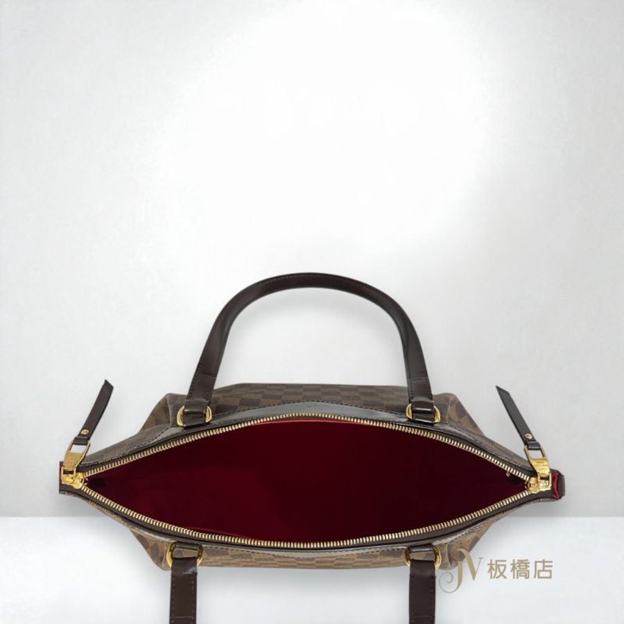 LV包包 咖色棋盤格手提包N41102-5