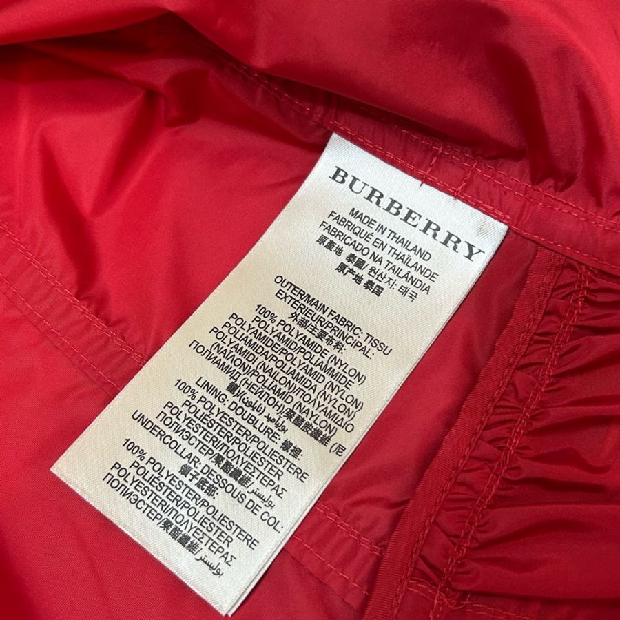 BURBERRY英國BRIT紅色輕盈短風衣UK8-12