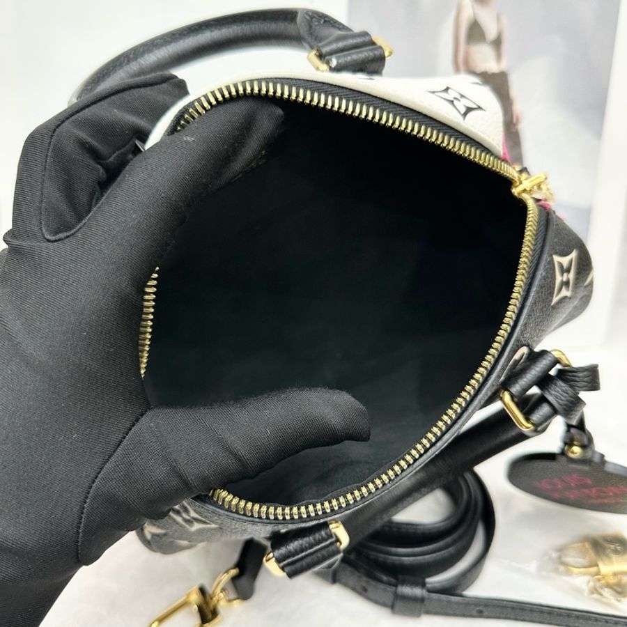 Lv 拼色壓紋speedy20-6
