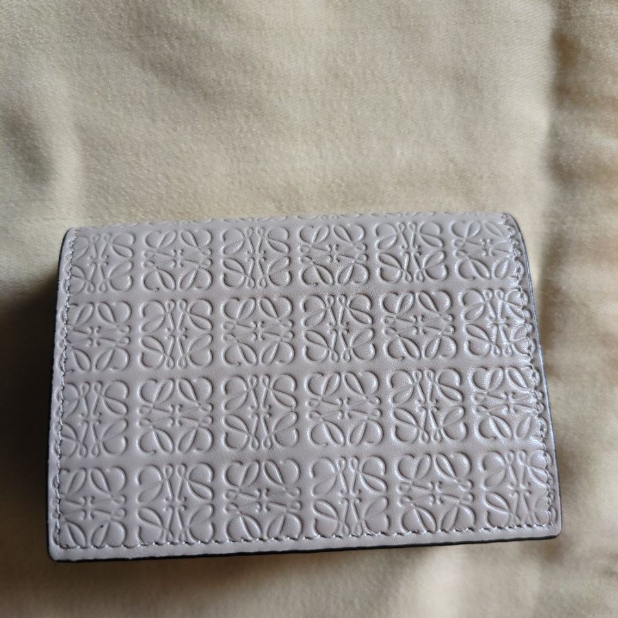LOEWE三折皮革短夾-0
