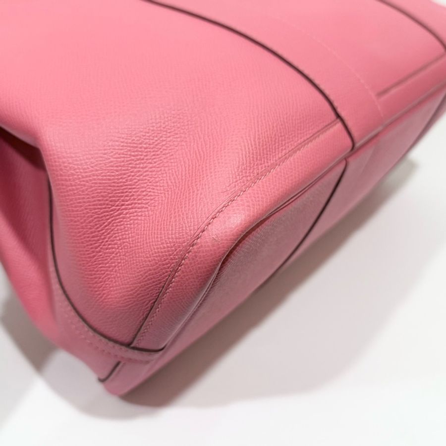 HERMES8W唇膏粉色EPSOM皮銀釦Garden Party36cm-21