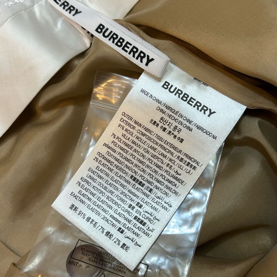 BURBERRY英國格紋羊毛褲UK6-12