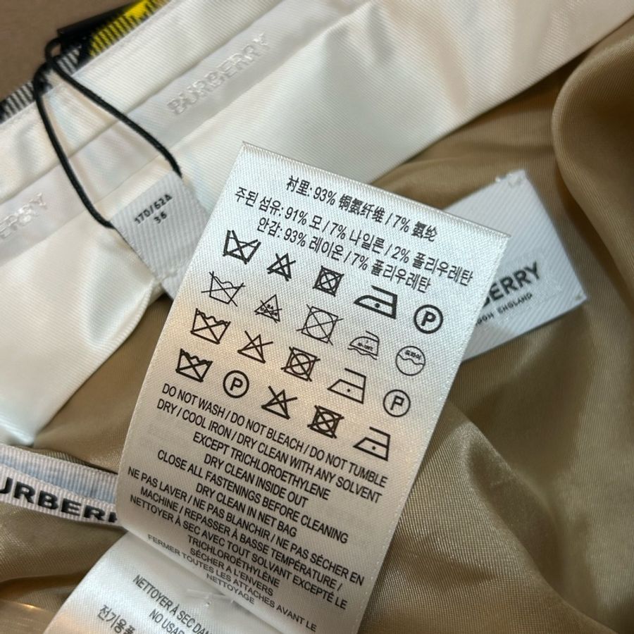 BURBERRY英國格紋羊毛褲UK6-13