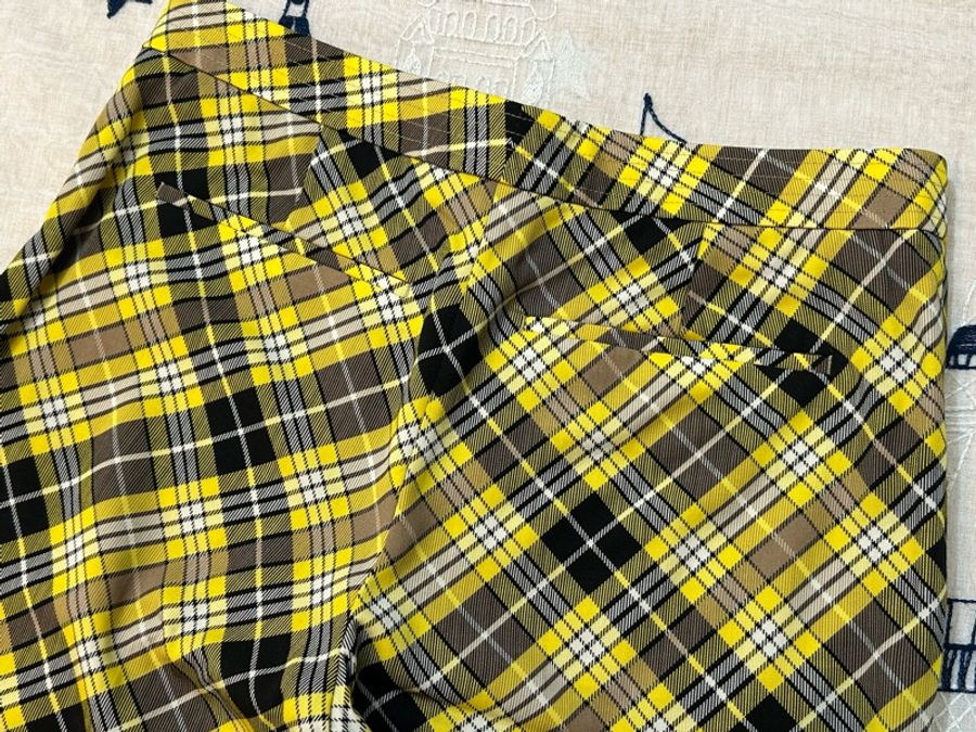 BURBERRY英國格紋羊毛褲UK6-14