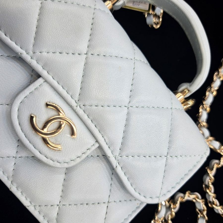 Chanel - Mini Coco Handle (寶寶藍)-4