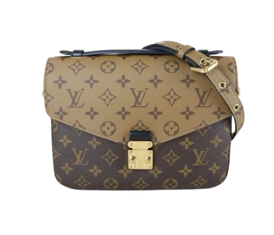 「JL精品代購」 97新 LV Pochette Metis 拼色老花 郵差包-0