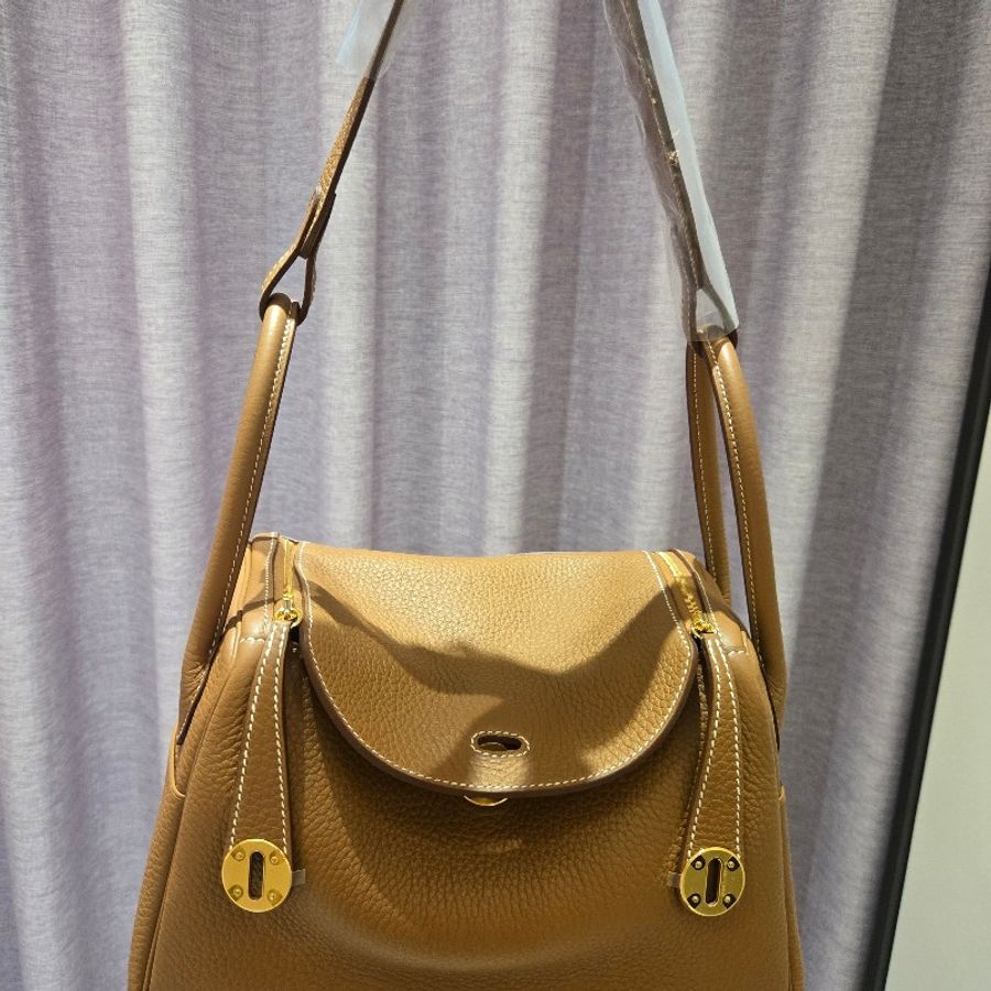 Hermes lindy 26 gold 37 全新全配含台灣購證-6