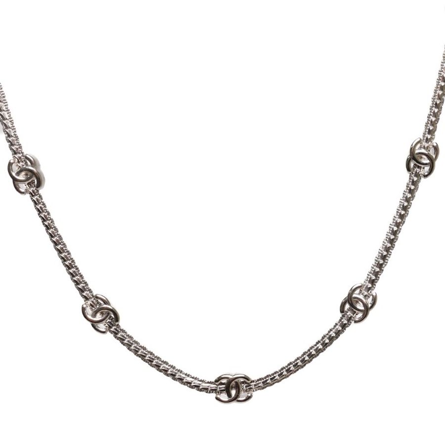CHANEL Necklace 銀色七花-1