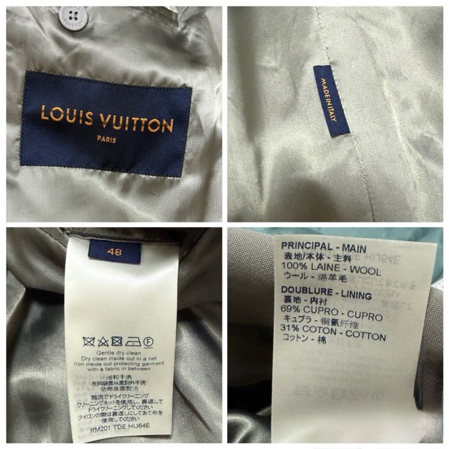 Louis Vuitton grey wool oversized blazer and pants 西裝-3