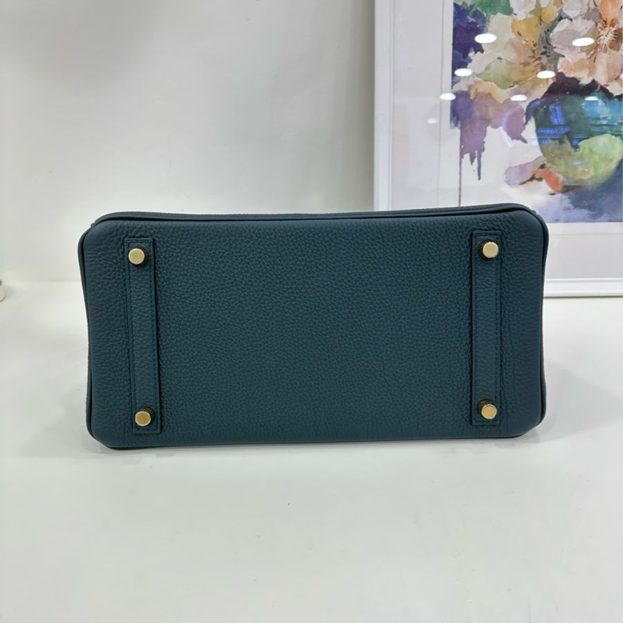 Hermes Birkin 30 6O松柏綠霧面鱷魚touch 金扣 D刻-5