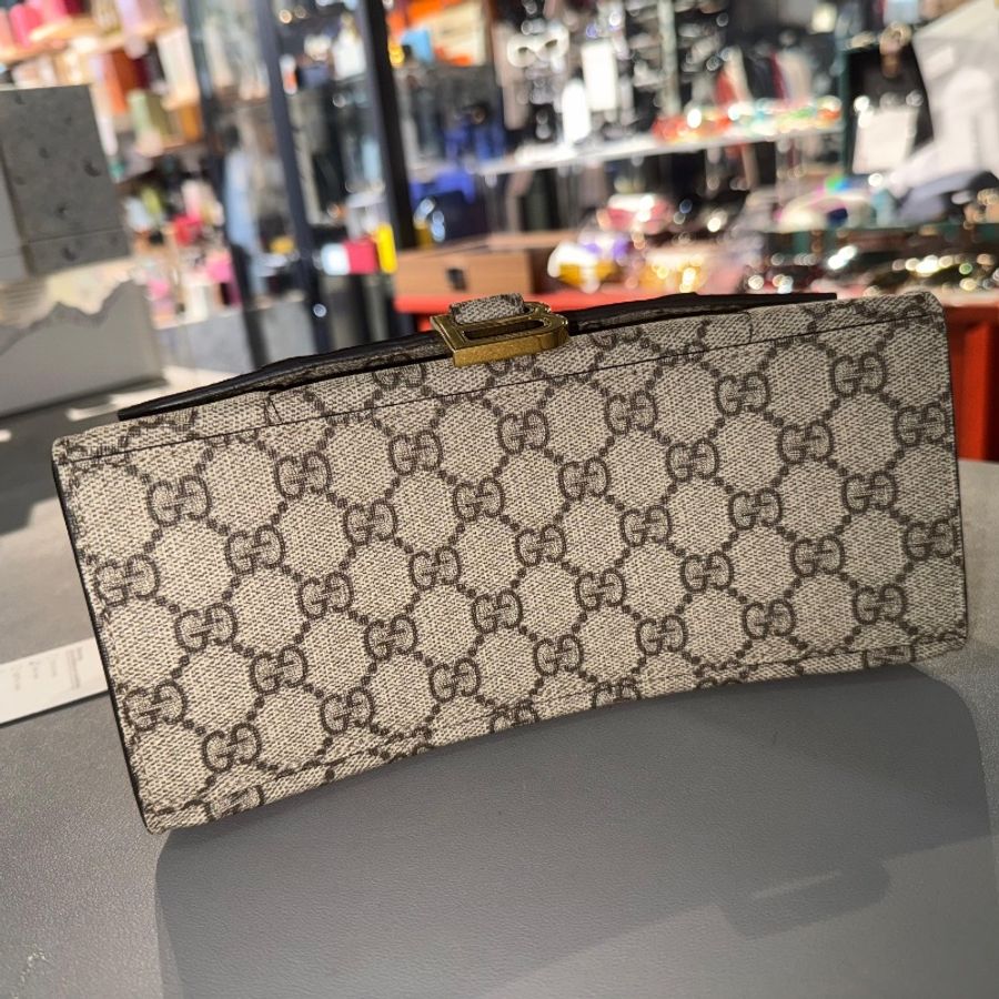 GUCCI X BALENCIAGA 金扣手挽肩背兩用袋啡色 The Hacker Project Hourglass Small 2Way Shoulder Bag-7