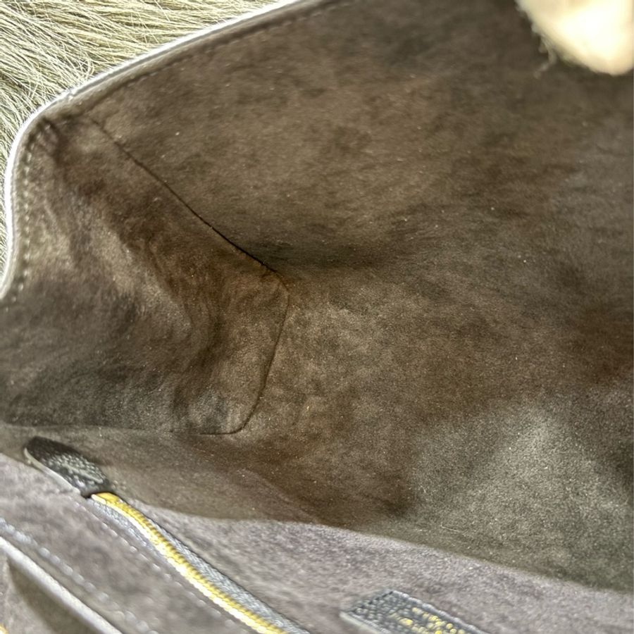 LV M48931 GERMAIN PM 黑色 牛皮 原花 壓紋 金鍊 肩背包 側背包 掀蓋包 下蓋包-34