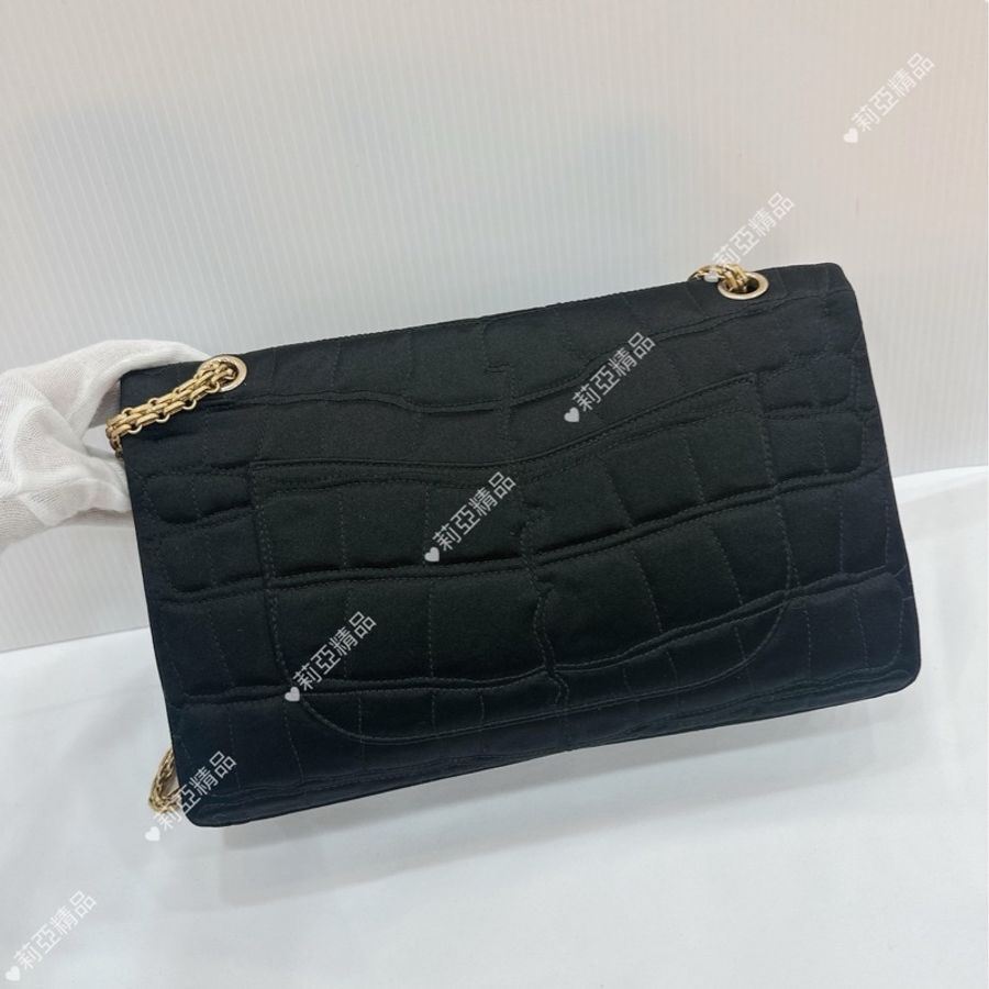 莉亞精品♡Chanel 2.55 A36414 緞面鱷魚紋 二手美包-4