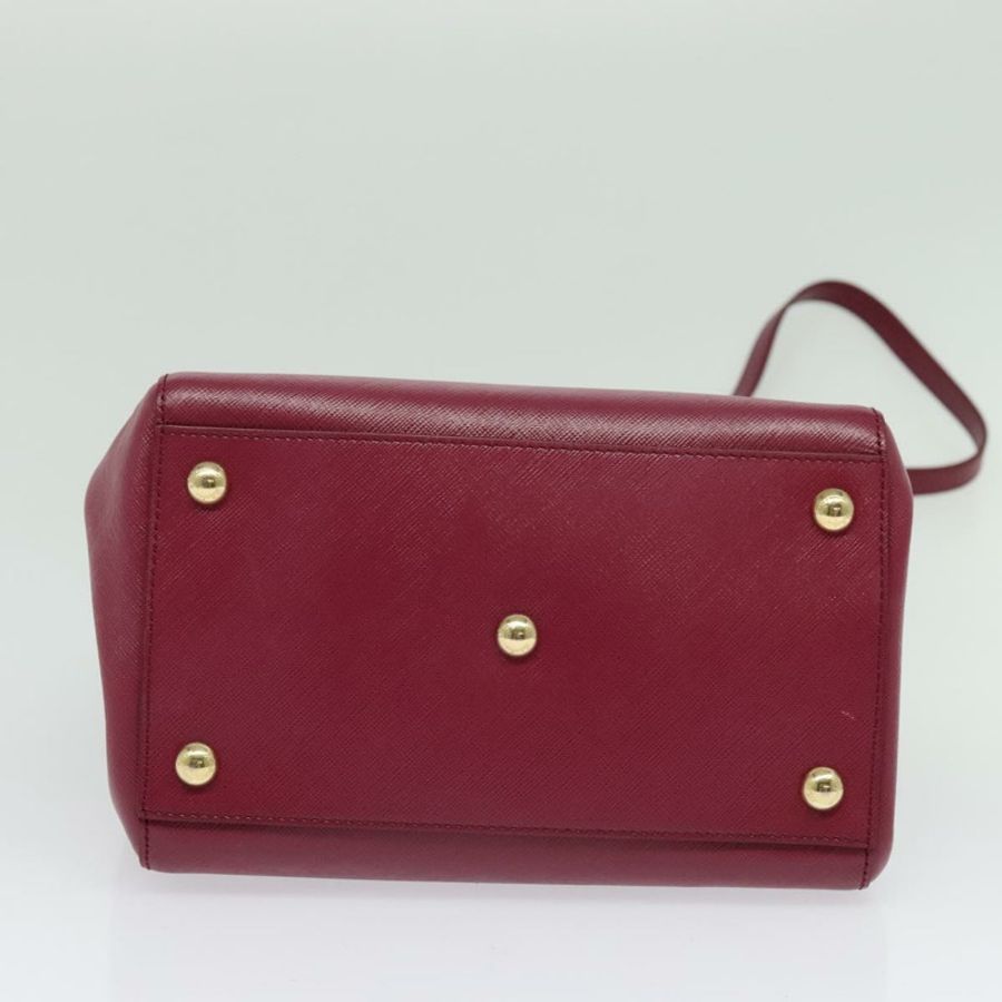 【日本直送】Salvatore Ferragamo 鏈條 Vala 手提包 皮革 粉紅色 金飾 正品 BA4315-5