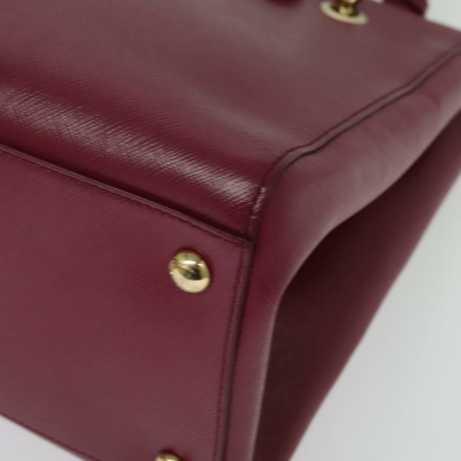 【日本直送】Salvatore Ferragamo 鏈條 Vala 手提包 皮革 粉紅色 金飾 正品 BA4315-14