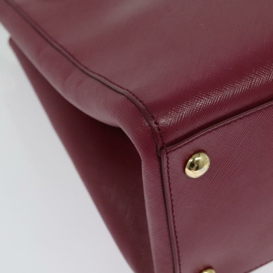 【日本直送】Salvatore Ferragamo 鏈條 Vala 手提包 皮革 粉紅色 金飾 正品 BA4315-15