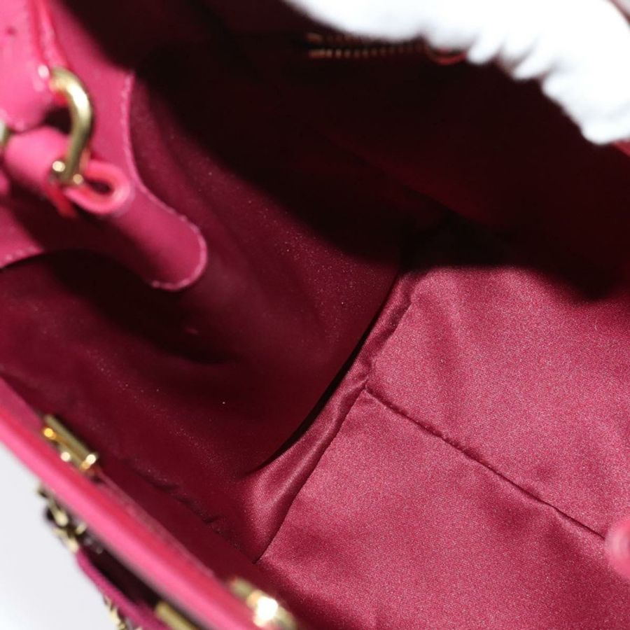 【日本直送】Salvatore Ferragamo 鏈條 Vala 手提包 皮革 粉紅色 金飾 正品 BA4315-20