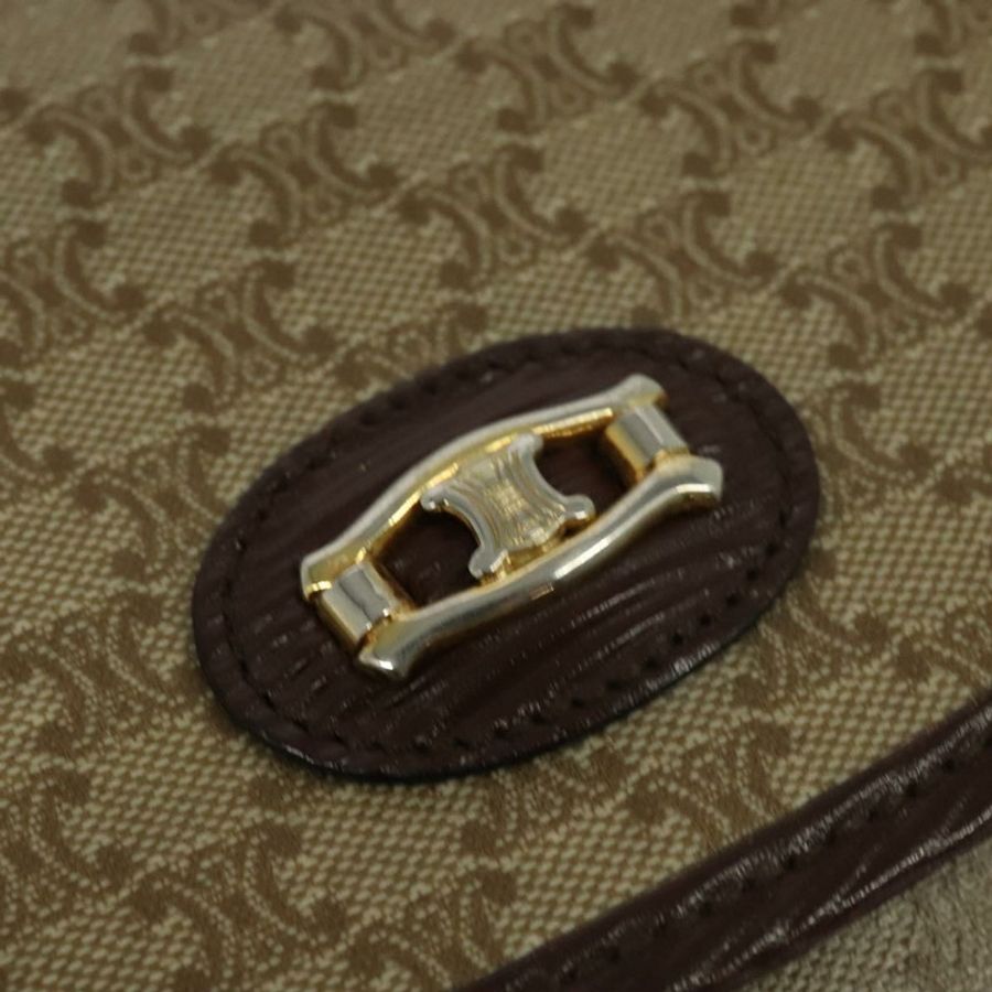 【日本直送】CELINE Macadam帆布肩背包 米色 金色 正品 BA4671-17