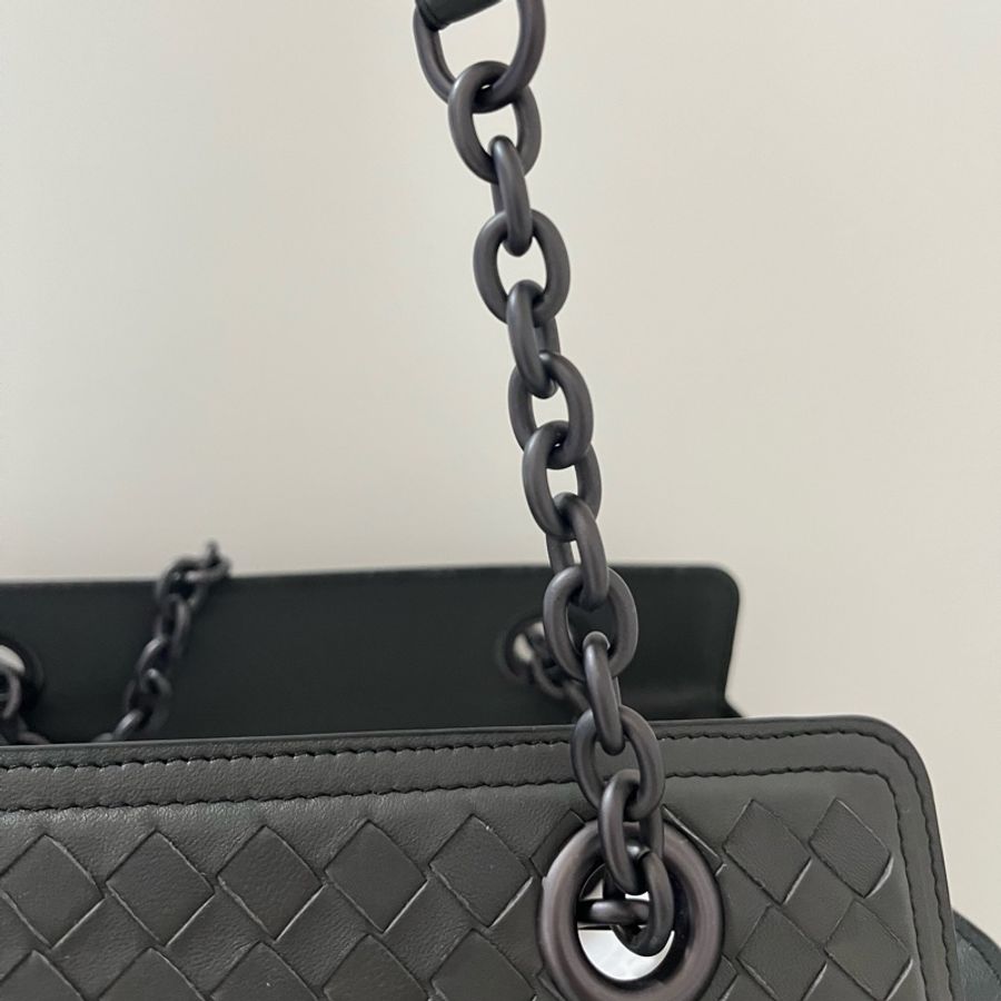 Bottega Veneta 灰色 編織 兩用 手提肩背包-2