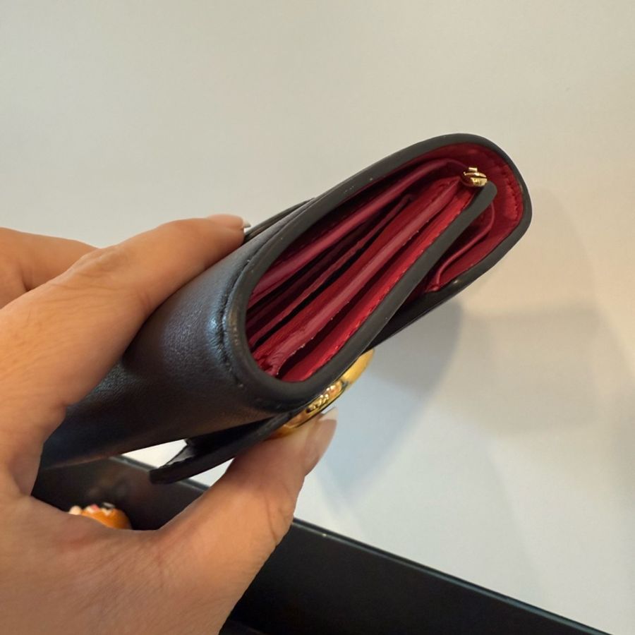 Louis Vuitton 內裡桃紅短夾-12