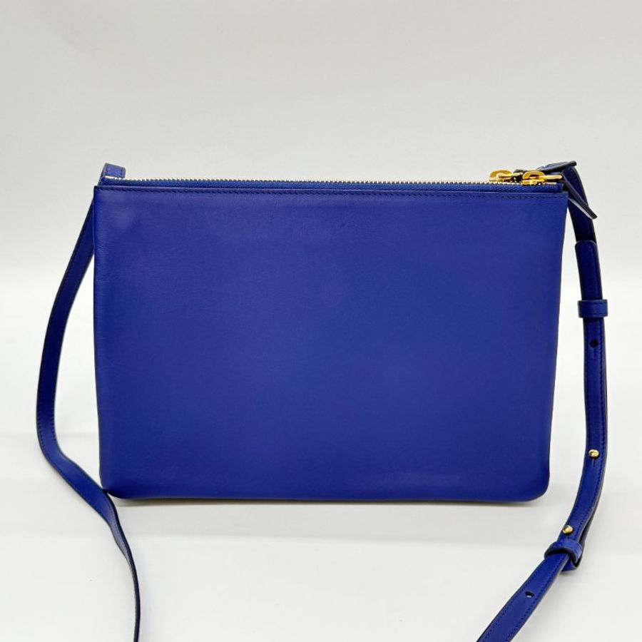 CELINE 思琳 電光藍 TRIO 三層小包(可以拆卸) 手拿包 斜背包 肩背包-4