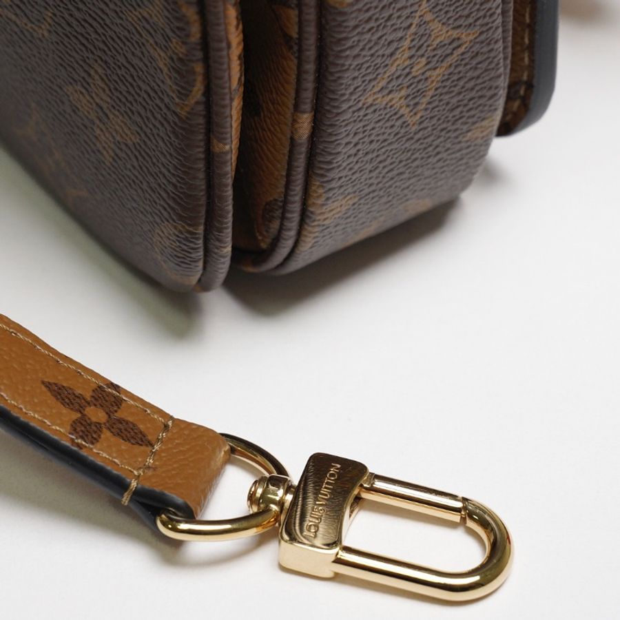 Louis Vuitton 經典Pochette M tis Monogram帆布手提斜背郵差包-11