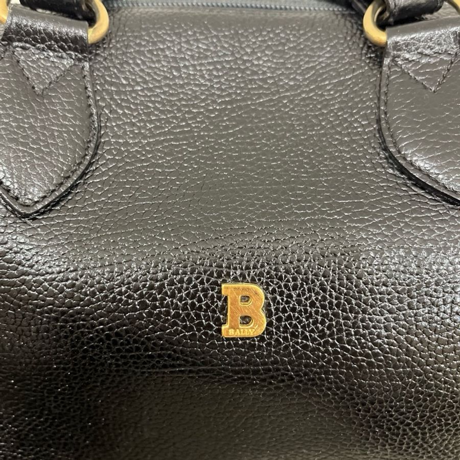 vintage BALLY 真皮手提包 醫生包 波士頓包-20