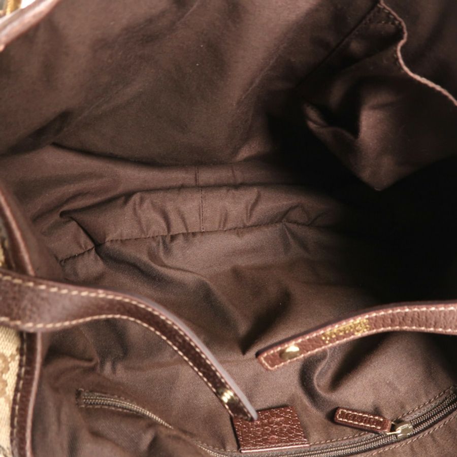 GUCCI 帆布Abbey金扣肩背袋-4