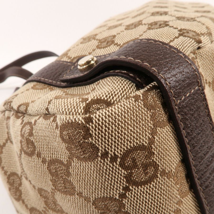 GUCCI 帆布Abbey金扣肩背袋-11